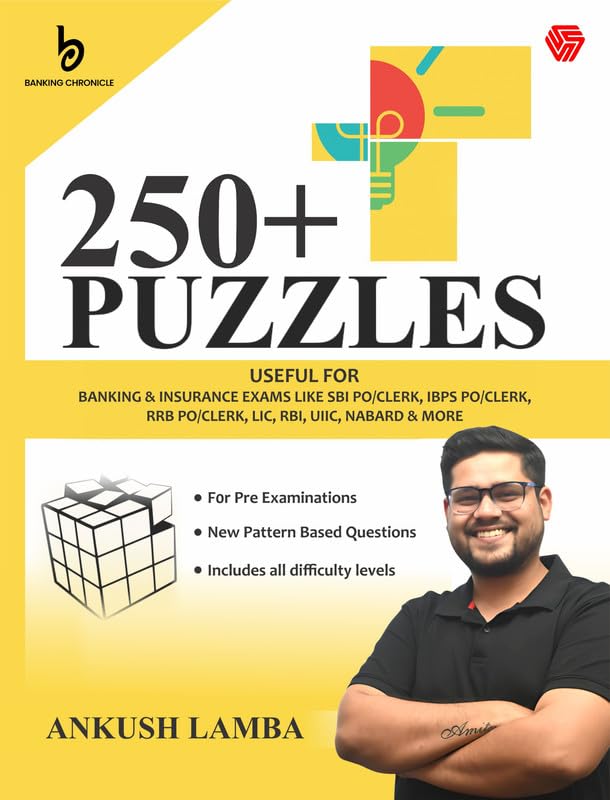 250+ Puzzles | Useful for Banking & Government Exams | IBPS,SBI,RBI, & others  (Paperback, Ankush Lamba)